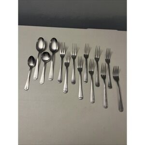 Mixed Lot Of 14 Stainless Spoons, Forks, Serving, Northland, Edward Don Delco